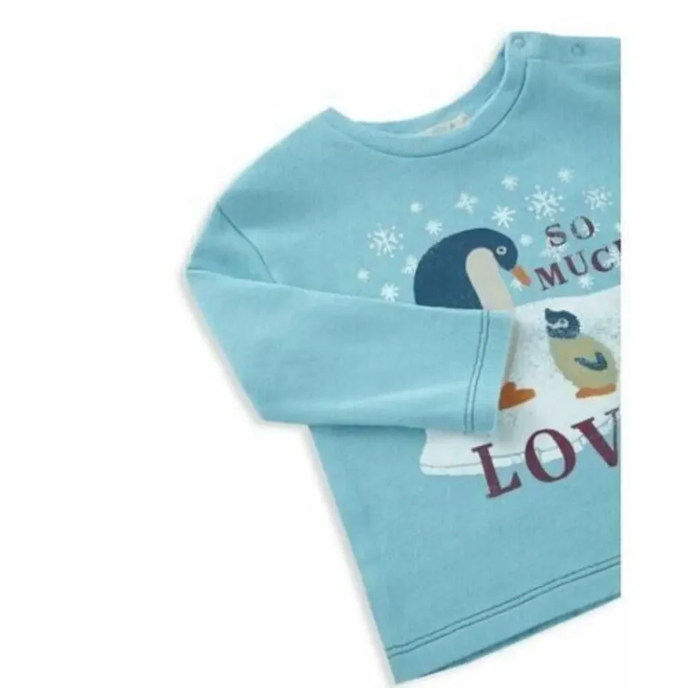 Peek Baby Boys Marco 2-Piece So Much Love Sweatshirt & Joggers Set 12-18Mths $52